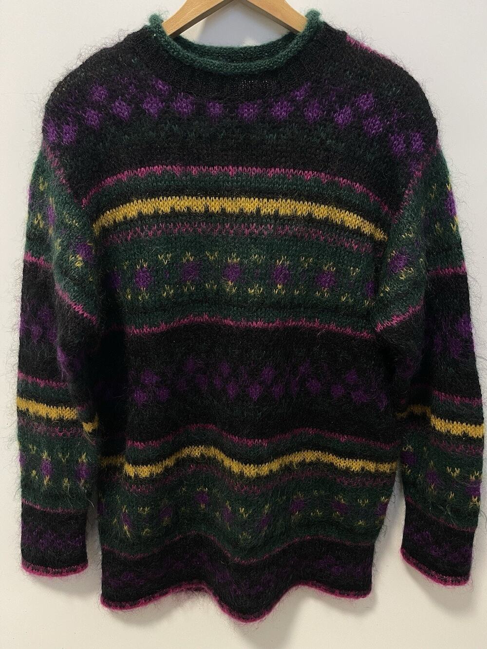VTG United Colors of Benetton Mohair Pullover Sweater Core Retro Size 48